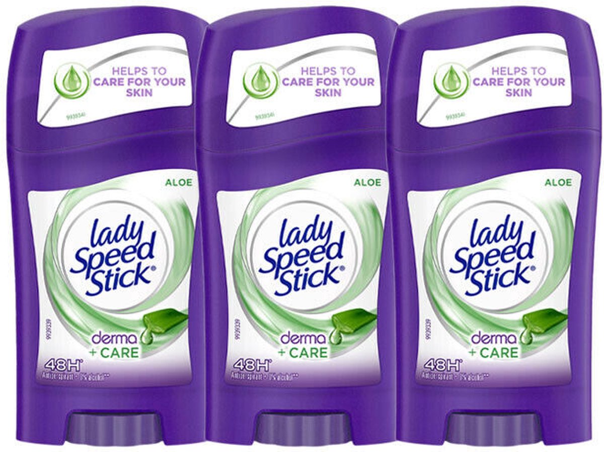 Goedkoopste Lady Speed Stick - Aloe Vera - Deodorant vrouw voordeelverpakking - 48 uur bescherming - Deodorants – 3 Stuks