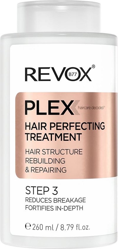 Revox B77 Plex Hair Perfecting Treatment, stap 3, haarstructuur herstellende en reparerende behandeling, 260 ml.