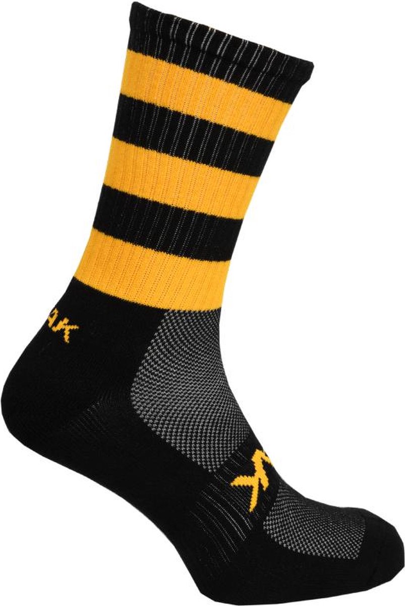 Atak Shox Midleg Sports Socks Black/Amber Unisex 9-12