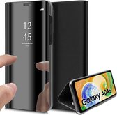 Hoesje geschikt voor Samsung Galaxy A04s / A13 5G - Book Case Spiegel Zwart