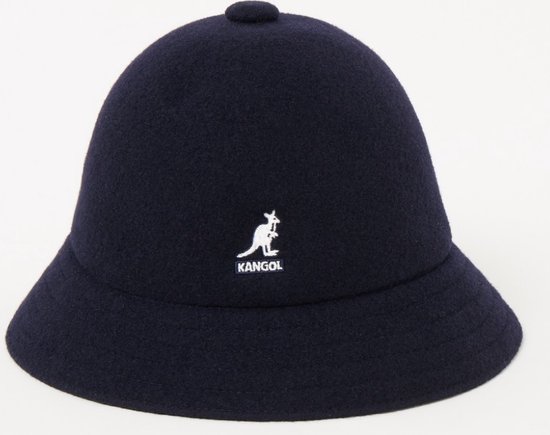 Unisex 100% wol effen band casual varkensvlees taart hoed (59 cm, zwart