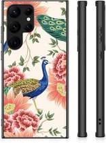 Dierenprint Telefoonhoesje geschikt voor Samsung Galaxy S23 Ultra Pink Peacock