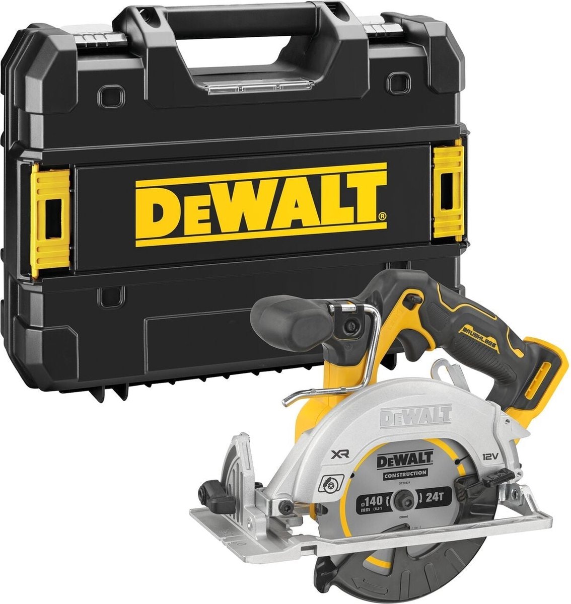 DeWALT DCS512NT Accu Compact Cirkelzaag 140mm 12V XR Basic Body in TSTAK