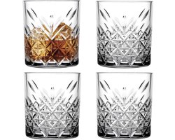 Pasabahce - Whisky tumbler glazen - 8x - Timeless serie - transparant - 340 ml Image