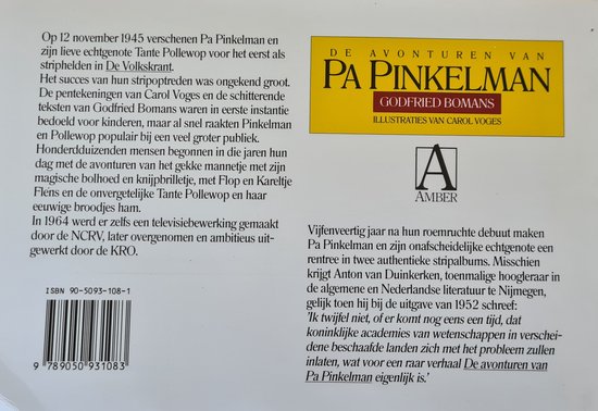 De avonturen van pa pinkelman, Carol Voges | 9789050931083 | Boeken | bol