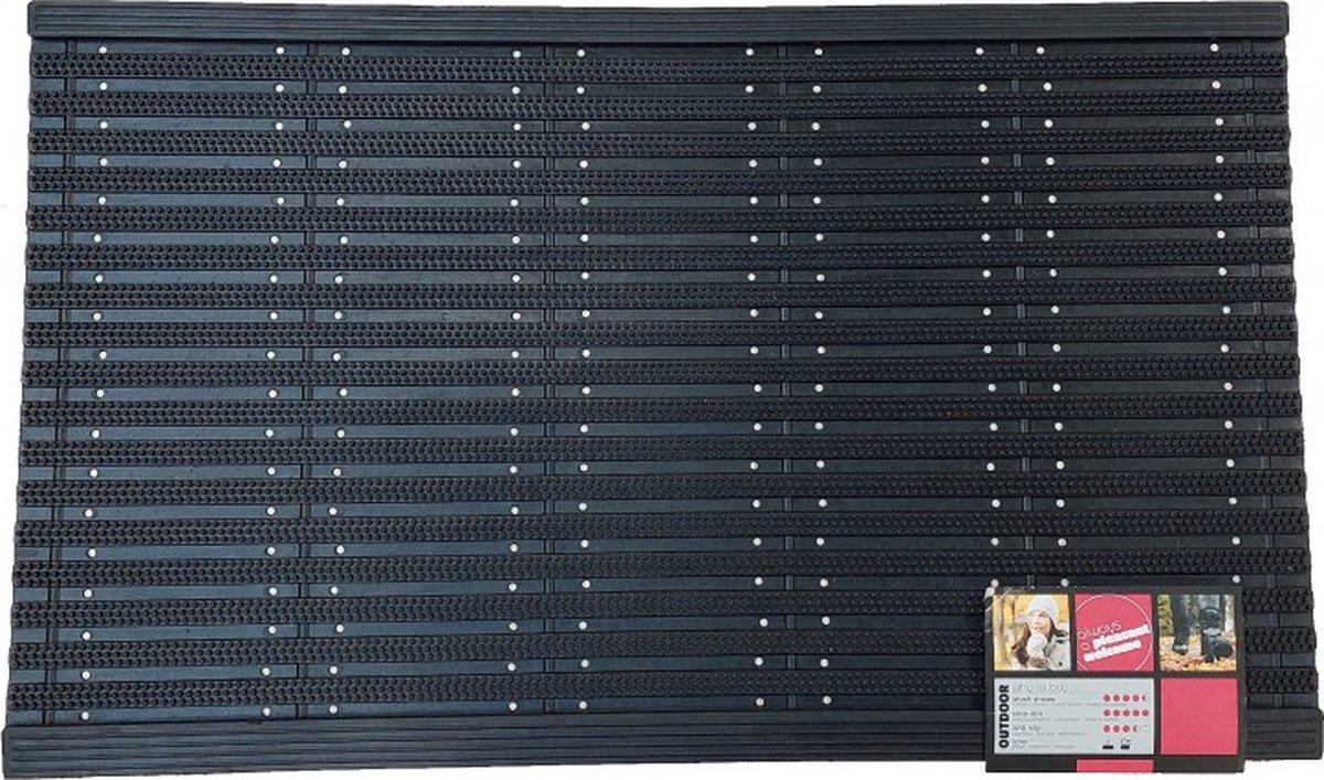 MD Entree - Deurmat - Rubbermat - Onyx - 45 x 75 cm