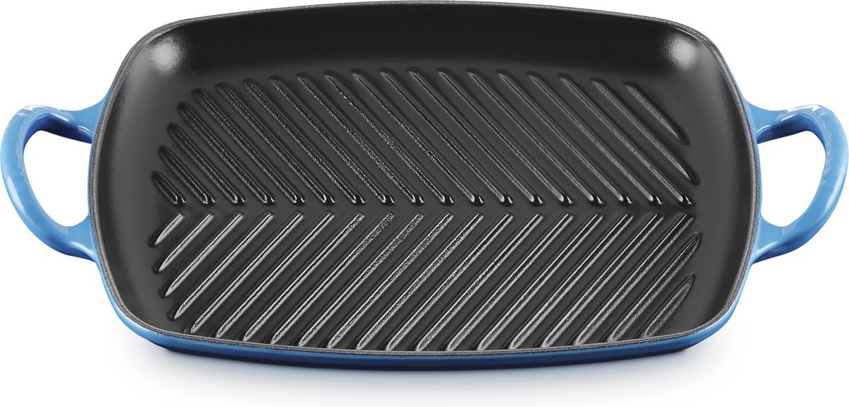 Le Creuset Rechthoekige Grill 30 x 27 Cm Azure