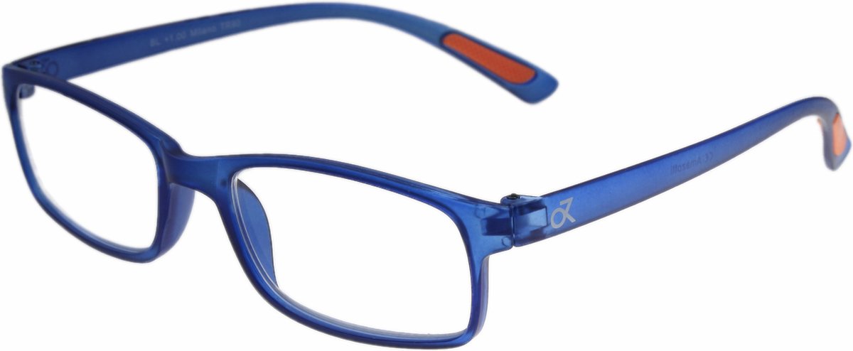 Amazotti Milano Leesbrillen Sterkte +3.00 - Set van 3+1 Extra - Blauw - Leesbril voor Heren en Dames