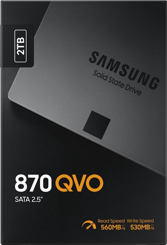 Samsung 870 QVO - Interne SSD - 2.5 Inch - 2 TB - Samsung