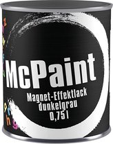 McPaint magneetverf donkergrijs 0,75L