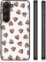 Back Case geschikt voor Samsung Galaxy S23 Poep Emojis