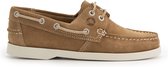 Travelin' Penzance Damesschoenen mocassins Suede Leer - instappers vrouwen - Lichtbruin leer - Maat 42