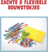 Spaghetteez 200stuks set-flexibele bouwstaafjes-knutselen meisjes-knutselen jongens-knutselset-knutselpakket-constructie speelgoed