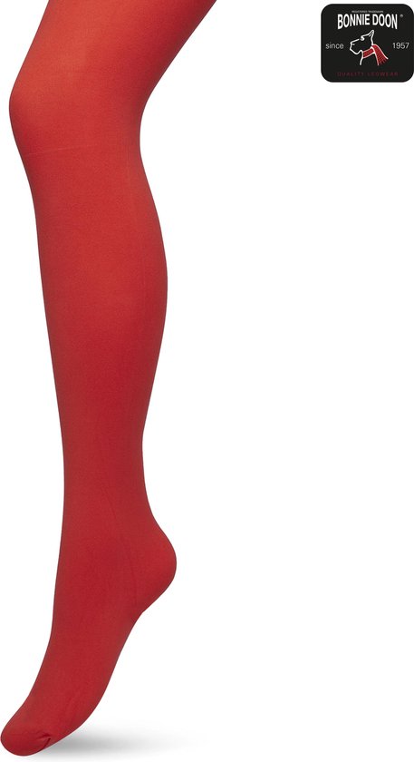 Bonnie Doon Opaque Comfort Tights 40 Denier Red Femme taille 40/42 L - Extra large Comfort Board - Non marquant - Joliment amincissant - Effet mat - Coutures lisses - Confort de port maximal - Poinciana - BN161911.42
