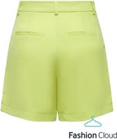 Only Laura Hw Pleat Shorts Celery Green GROEN 34