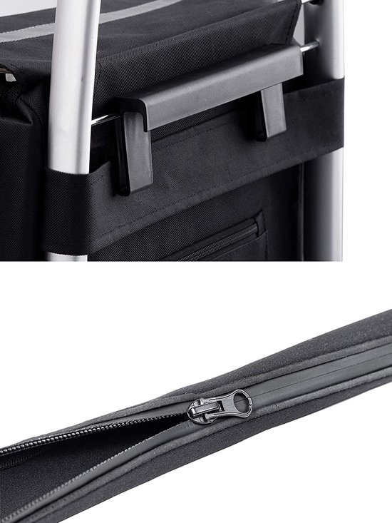 Andersen Shopping trolley spare bag - 51 liters - side and front pocket - carry handle - additional inner pocket - water-repellent - reflectors