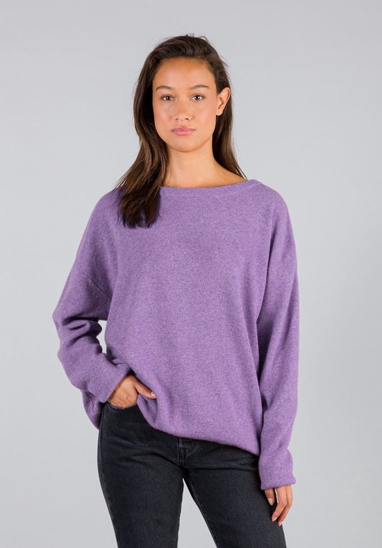 Loop.a Life | CASUAL SOFT BOATNECK SWEATER | Darker Lila