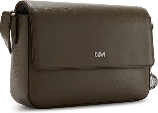 DKNY Cuir Sac à épaule bandoulière Sac à épaule Bryant Sutton Crossbody Bag Truffle Marron clair