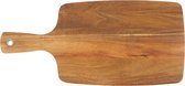 Zeller, snijplank met handvat, serveerplank, 42 cm, acacia/hout, 41,8 x 19,5 x 1,2 cm, naturel