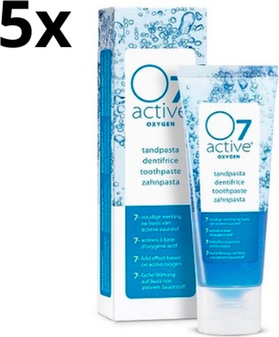 O7 Active Oxygen Tandpasta - 5 x 75 ml - Voordeelverpakking | bol.com
