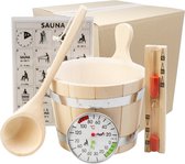 Sauna accessoires set standaard 5-delig - Eliga