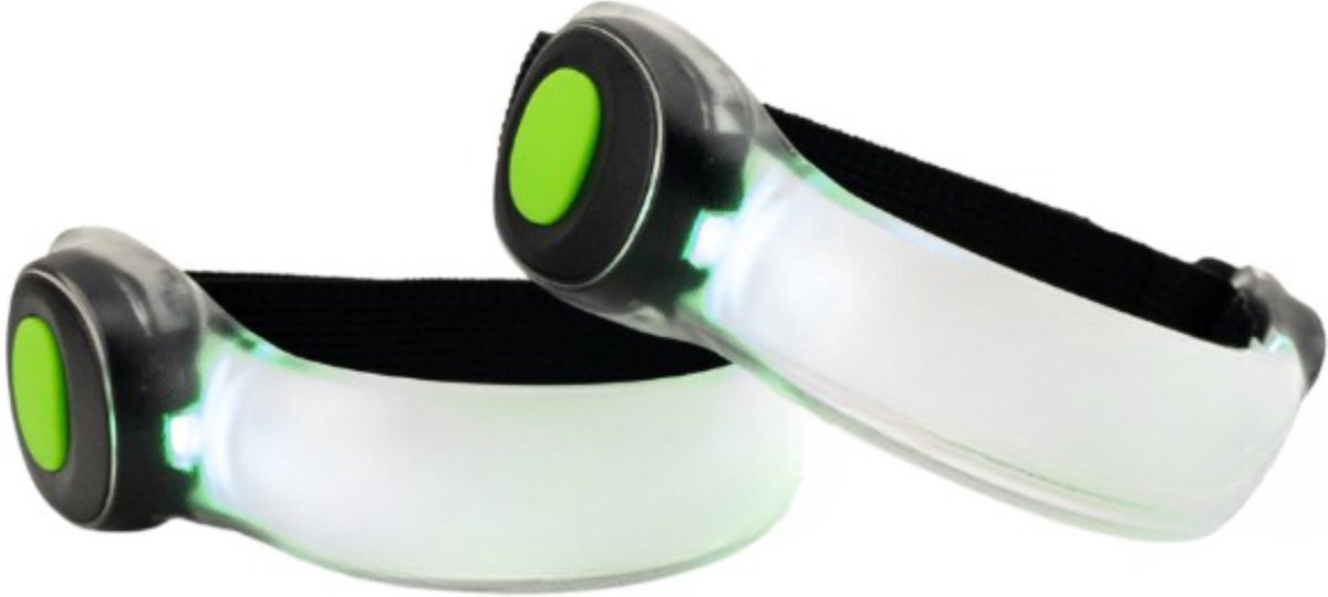 Formilo Hardloop Verlichting - LED Verlichting Armband - Inclusief Batterijen - 2 stuks - Groen