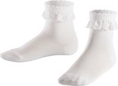 FALKE Romantic Lace eenkleurig katoen sokken kinderen wit - maat 23-26