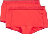 Basics shorts rood 2 pack voor Meisjes | Maat 134/140
