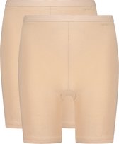 Basics long shorts beige 2 pack voor Dames | Maat XL