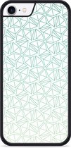 iPhone 8 Hardcase hoesje Triangles - Designed by Cazy