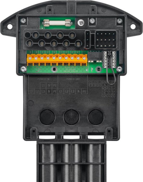 Elektrisch auto-laadstation, 11 kW, type 2, rood, CEE 16 A