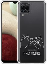 Hoesje Geschikt voor Samsung Galaxy A12 Pinky Promise