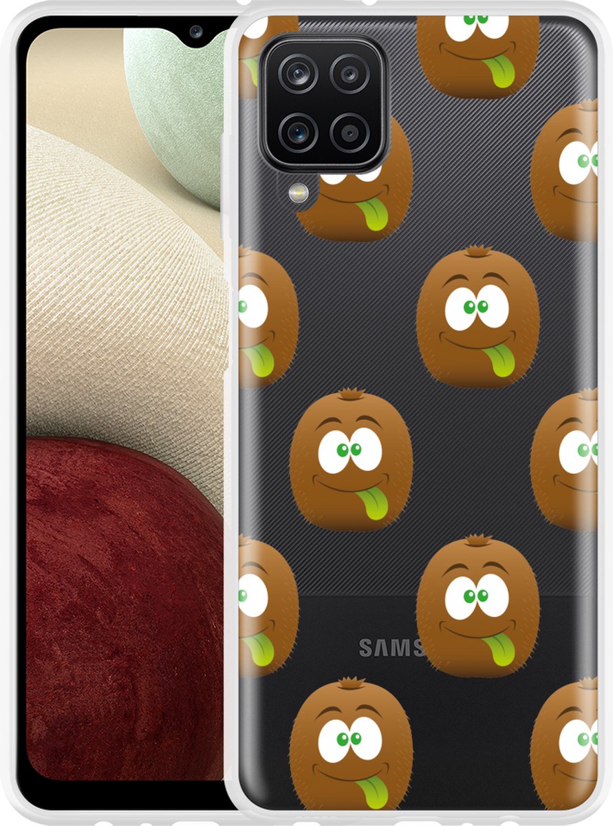 Samsung Galaxy A12 Hoesje Crazy Kiwi - Designed by Cazy