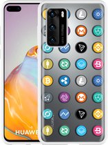 Huawei P40 Hoesje Cryptocurrency Designed by Cazy