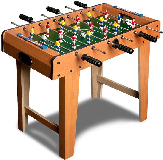 Deuba Voetbaltafel voor Kinderen - 69 x 62cm - Incl. Ballen - Bruin