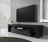 Tiroir de meuble - Meuble TV Fantaisie - 200 cm - Zwart