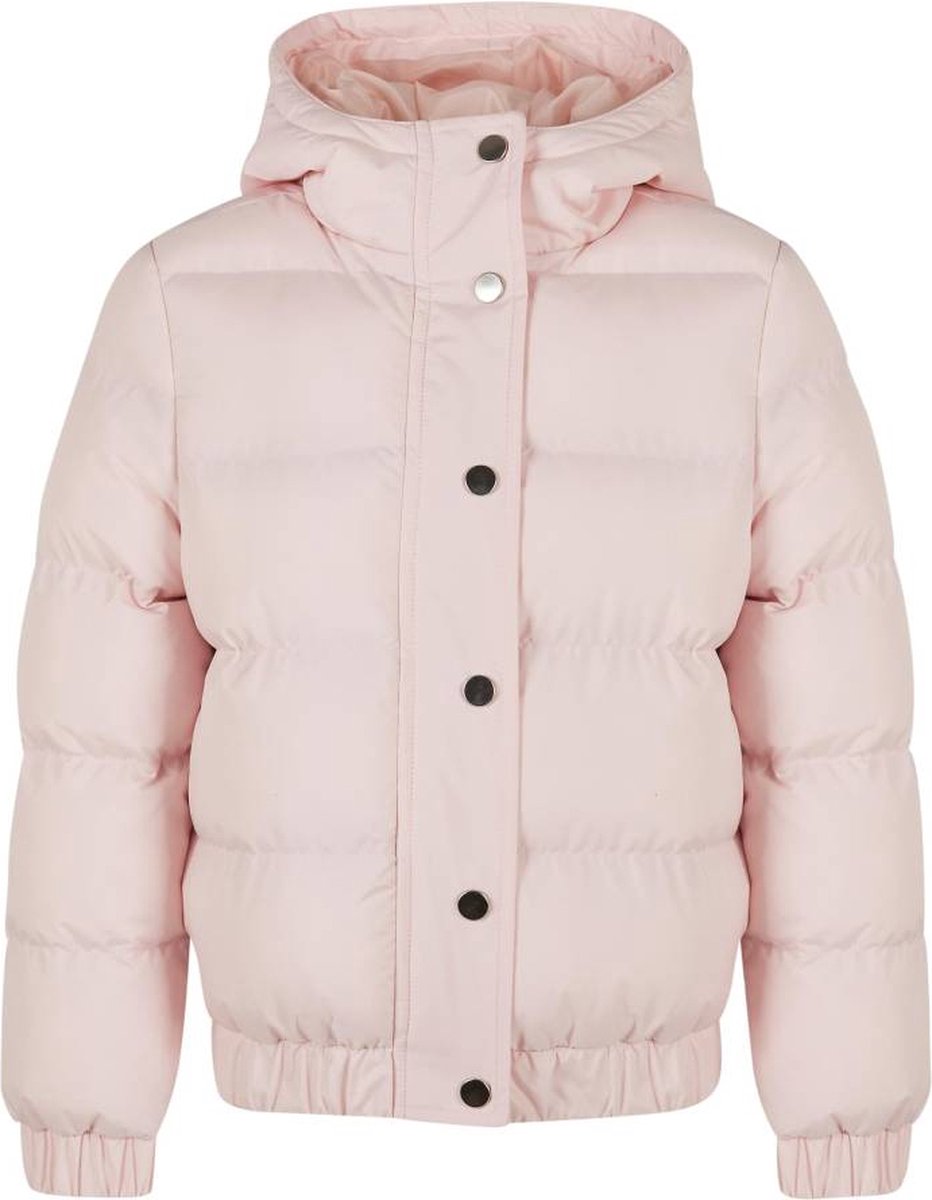 Urban Classics Girls Hooded Puffer Kinder Jacket Kids 158/164 Roze