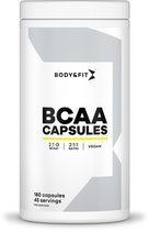 Body & Fit Bcaa Capsules - Bcaa - 180 Gélules Végétariennes