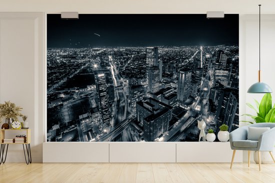 Photo noir et blanc du paysage urbain de la Colombienne Bogota papier peint photo vinyle largeur 330 cm x hauteur 220 cm - Tirage photo sur papier peint (disponible en 7 tailles)