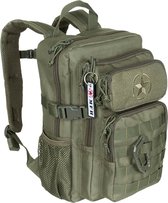 MFH - US Backpack - Assault - Rugzak - Youngster - legergroen - met handvaten
