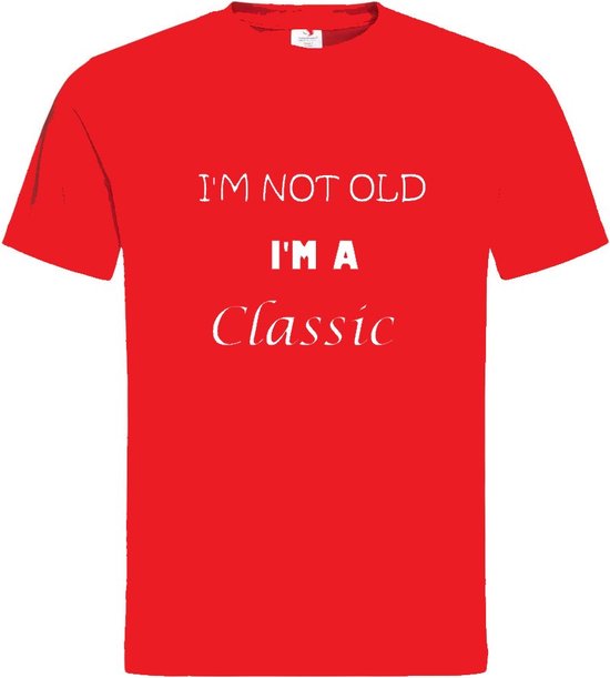 Grappig T-shirt - I'm not old - leeftijd - oud - classic - maat 5XL