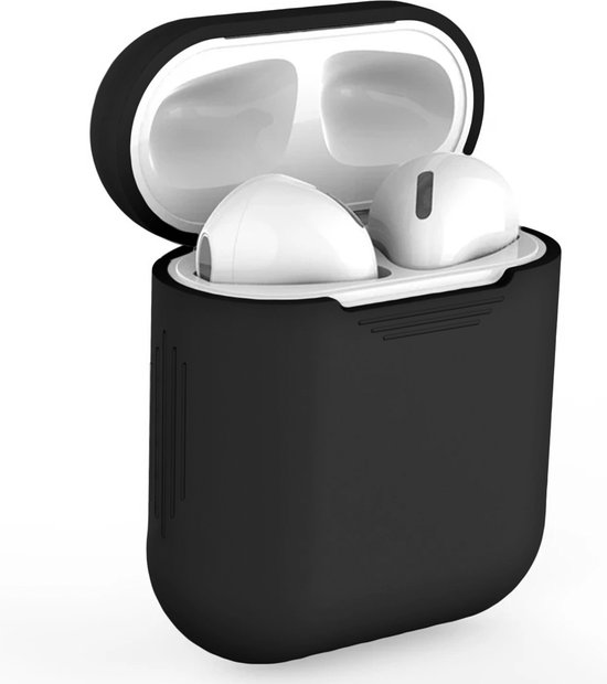 Housse de protection en silicone pour Apple AirPods - Noir | bol