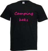 Grappig T-shirt - Campingheks - vakantie - camping - maat M