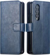 iMoshion Hoesje Geschikt voor Samsung Galaxy Z Fold 4 Hoesje Met Pasjeshouder - iMoshion Luxe Bookcase - Donkerblauw