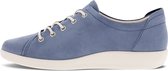 Ecco Soft 2.0 Chaussures à lacets bleu Textile - Femme - Taille 37