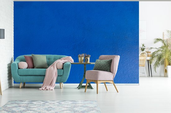 Texture d'un fotobehang mur bleu foncé