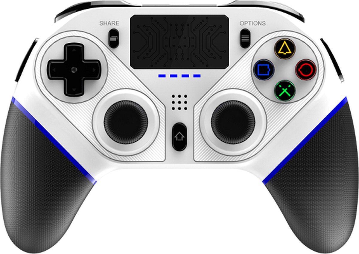 MOJO® Draadloze Controller Wireless Gamepad Geschikt voor PS4 – White - MOJO