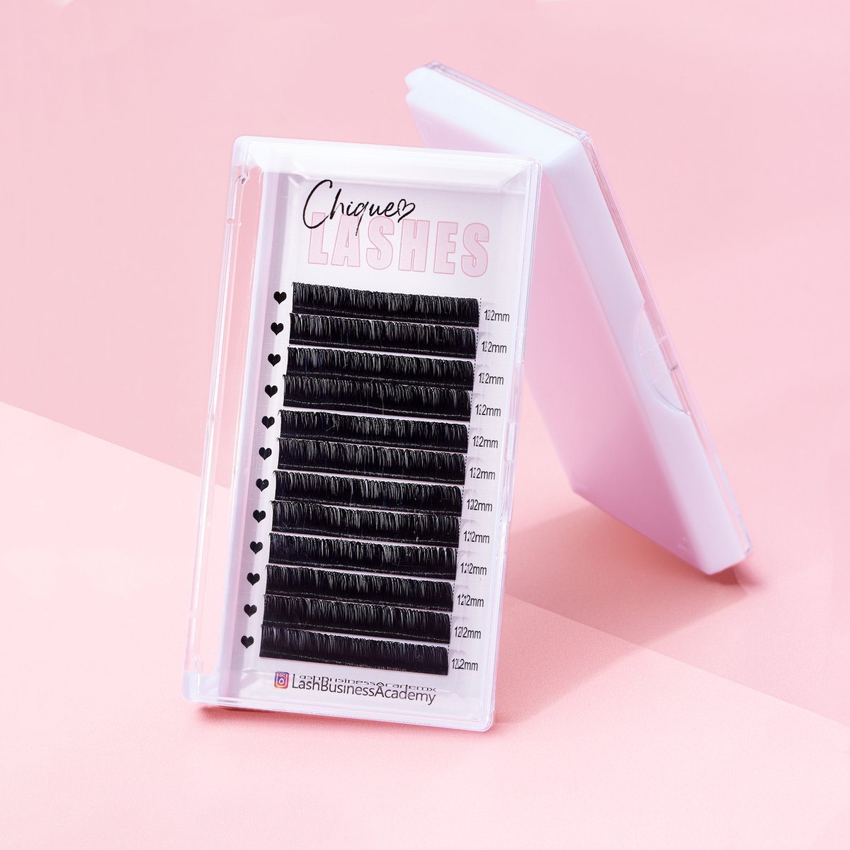 Chique Lashes wimperextensions - C curl - dikte 0.15- lengte 10mm - verkrijgbaar in C - D - J krul