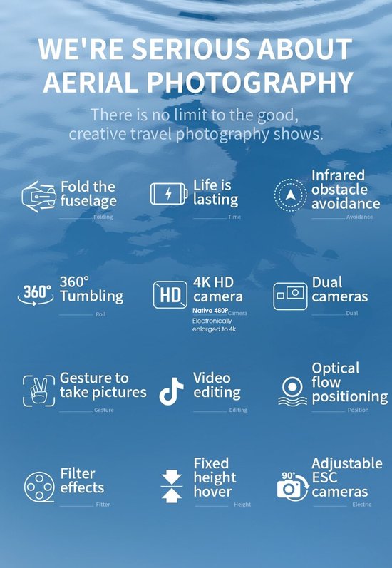 LSky X Dodge - 22km/h - Obstakel Ontwijker - Kids Drone - Micro SD - 2x Camera Drone WiFi - Beginner Quadcopter