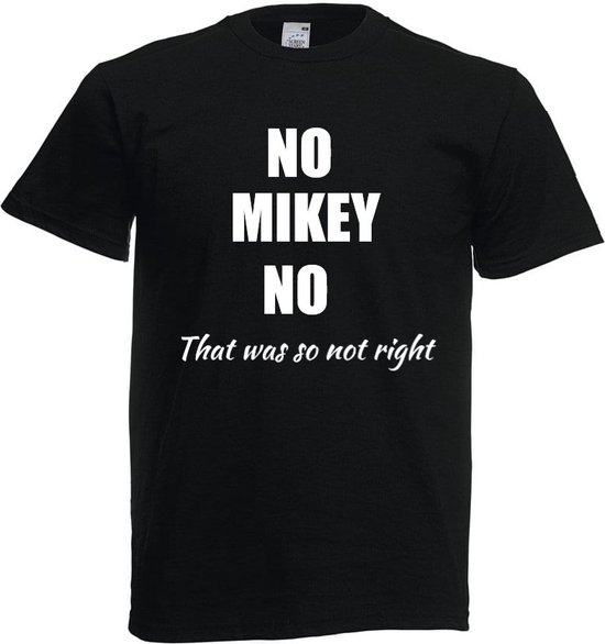 Grappig T-shirt - No Mikey no - toto wolff - f1 - formule 1 - wereldkampioen - Max Verstappen - maat 3XL